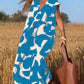 🔥🌷Last Day Promotion 49% OFF - 👗V-Neck Floral A-line Maxi Print Dress