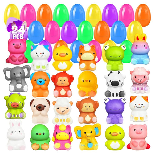 ✨️Easter Promotion 49% OFF✨️24 PCS Easter Eggs Prefilled Slow Rising Squishy Toys🛩️Free Shipping