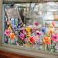 ✨LAST DAY SALE 49% OFF!-💐Colorful Floral Bouquet Window Sticker 🖼️
