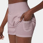 🔥2024 New Hot Sales🔥High Waisted 2-in-1 Yoga Shorts & Side Pockets