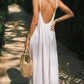 💃LAST DAY SAEL 50% OFF!!✨Women's Solid Color Backless Cami Dress💕