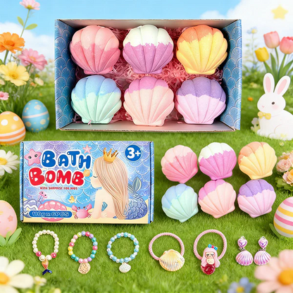 🔥LAST DAY 55% OFF - 🛁✨Natural Bath Bombs for Kids with Mega Bubbles & Surprise Inside🦄
