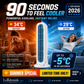 ❄️【Cool the Entire Room in 90 Seconds】Tower Fan—an air conditioner that can be used in both upright and horizontal positions