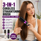 🔥HOT SALE 50% OFF💇‍♀️🔥 3-in-1 Cordless Hair Straightening Brush – Straighten, Curl & Detangle – USB-C Rechargeable with 4 Heat Settings – Perfect Hair Anywhere! ✨