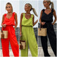 🔥49% Off New Products Hot Sale🔥Women's Sleeveless Wide Leg Jumpsuit