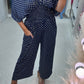 🔥HOT SALE  50% OFF💝Polka Dot Printed Elastic Waist Jumpsuit