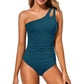🩱Vacation Sale -50% OFF🏝️ - 🏖️One Shoulder One Piece Swimsuit for Women