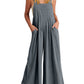 🔥Summer Hot Sale 49% OFF🔥Women's Sleeveless Wide Leg Jumpsuit with Pockets