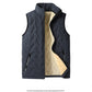💖HOT SALE 70% OFF✨️❄️Unisex Winter Warm Casual Sleeveless Quilted Vest With Fleece Lining