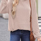 ⏰Hot Sale-Women's Casual Loose Long Sleeve Ribbed Knit Hoodie🥳🥳
