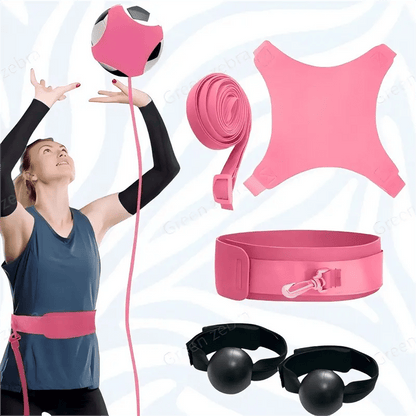 🎅Christmas Special Deals £9.95!!⚡50K+ SOLD!🏐Volleyball Rebound Belt Trainer - Solo Practice Tool