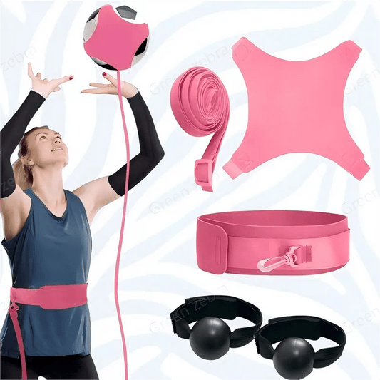 🎅Christmas Special Deals £9.95!!⚡50K+ SOLD!🏐Volleyball Rebound Belt Trainer - Solo Practice Tool