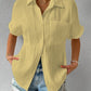 💥This Week's Special price ￡9.99!!🎁2025 Women's Button Placket Casual Cotton Shirt