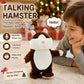 🎄✨Christmas Promotion✨🎁 | Only £7.99! Perfect Christmas Gift 🎀❄️Talking Hamster Plush – repeats whatever you say, auto head-shaking, hilarious fun for kids & adults