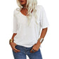 🔥Hot Sale 49% OFF - 💝Women's Solid Color V-Neck T-shirt