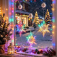 🎄🎅 CHRISTMAS MEGA SALE! 🎁 ONLY £7.99! 💖DIY Christmas Snowflake Suction Cup LED Lights ✨ | Battery Operated, Warm & Multi-Colour, Window Suction Lights, Christmas Home & Party Decor