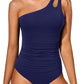 🩱Vacation Sale -50% OFF🏝️ - 🏖️One Shoulder One Piece Swimsuit for Women