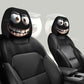 😆 Funny Cartoon Car Headrest Covers – 2PCS 2D Universal Fit🚗