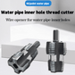 ✨Last Day Promotion 49% OFF 🛠️Electric Drill Compatible PVC Pipe Threader Kit with Various Die Sizes