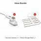 ✨️Garment steamer for clothes, hand steamer & iron 2 in 1, 15-second rapid heating, large control panel, 100-240 V wide voltage, suitable for worldwide travel, Christmas gifts