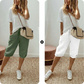 ⏳SUMMER HOT SALE⏰Women's Casual Cotton Linen Capris