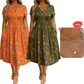 🎉LAST DAY SALE - 59% OFF⚡Women's V-Neck Floral Print Dress with Twist Waist