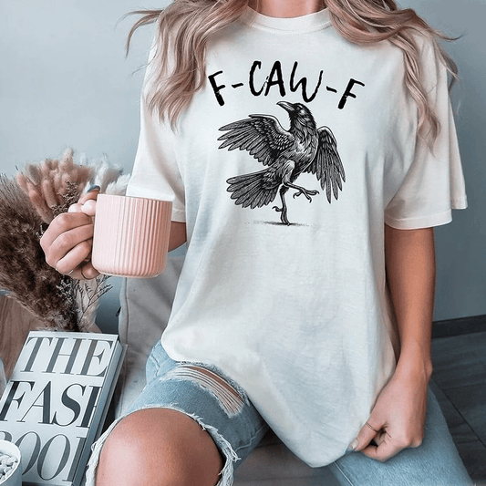 💥Surprise Price: Only £11.99!!🖤🐦‍⬛Humorous Crow Graphic T-Shirt – Say It With a Caw!