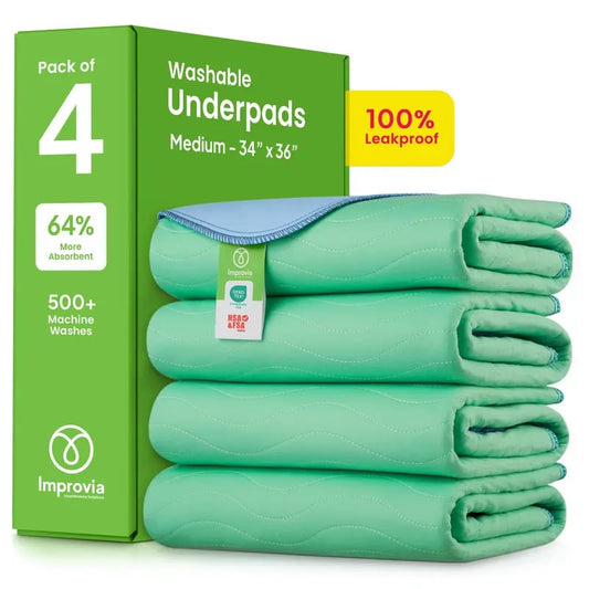 🥳2026 HOT SALE 50% OFF- ￡7.99!!🌟Reusable Heavy Absorbency Bed Protection Pads