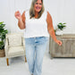 ⏰LAST DAY - HALF PRICE💥High Rise Vintage Wash Tummy Control Top Straight Leg Jeans