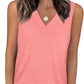 💖LAST DAY SALE: ￡9.99!!🏆Flash Sale🔥Women's Sleeveless V-Neck Slimming Loose Fit Casual Tank Top🎽