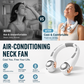 ⏰Last Day Special Price ￡12.99!!❄️Neck Air Conditioner Fan – Ultra‑quiet, 360° rotating, 3 speeds. Hands‑free cooling, long battery. Summer essential! 😎🌬️