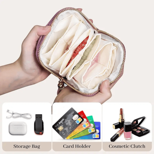 🔥Black Friday Limited Sale 65%OFF👛Jewelry zippered pocket case Travel Jewelry Bag Portable Organizer
