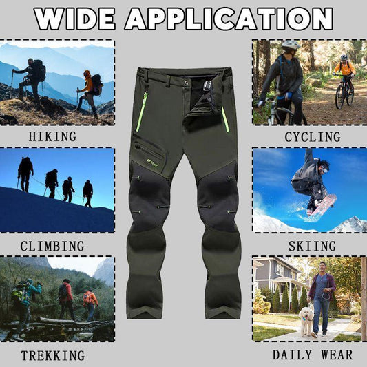 🎁Last Day Sale 49% Off🔥Windproof Waterproof Warm Elastic Waist Hiking Pants