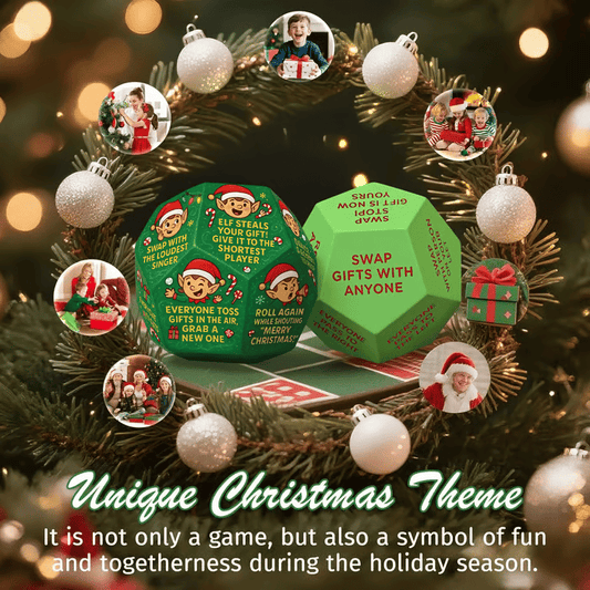 🔥 LAST DAY PROMOTION- Buy 2 Get 1 Free!!🎁Hilarious Christmas Gift Exchange Party GameDice🎲🎄