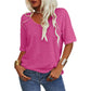 🔥Hot Sale 49% OFF - 💝Women's Solid Color V-Neck T-shirt