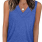 💖LAST DAY SALE: ￡9.99!!🏆Flash Sale🔥Women's Sleeveless V-Neck Slimming Loose Fit Casual Tank Top🎽