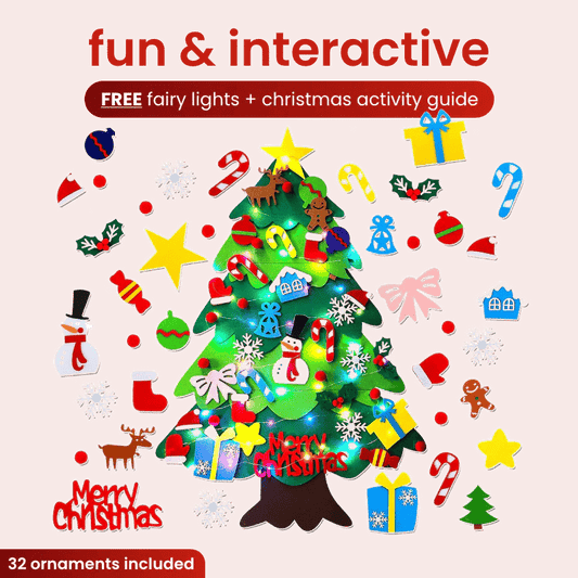 🥳49% OFF This Week Promotions🎉🎉Everized Interactive Felt Christmas Tree for Kids🎄