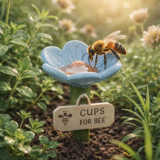 ⏳Limited-time 50% off🐝Flower-Shaped Bee Watering Station💧