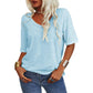 🔥Hot Sale 49% OFF - 💝Women's Solid Color V-Neck T-shirt