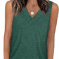 💖LAST DAY SALE: ￡9.99!!🏆Flash Sale🔥Women's Sleeveless V-Neck Slimming Loose Fit Casual Tank Top🎽