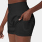 🔥2024 New Hot Sales🔥High Waisted 2-in-1 Yoga Shorts & Side Pockets