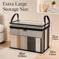 ✨️LAST DAY BUY 2 GET 1 FREE!!💕HomeVault™🇬🇧 Transparent Storage Bag – Large, Dust & Moisture-Proof with Handle✨Ultimate All-in-One Organizer for Clothes, Toys, Books, Stuffed Animals & Absolutely Everything! 🧸📚👕🧦