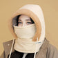 🧣 BUY 2 GET 1 FREE! ❄️ Plush-Lined Thermal Hat with Face Mask - Full Head & Face Protection for Extreme Cold, Unisex Comfort for Skiing/Mountaineering 🏔️🔥