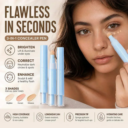 🎅❄️Christmas Blowout! 🎁Buy 1 Get 1 FREE! ✨Only £7.99!🌸Hydrating Concealer Pen Duo