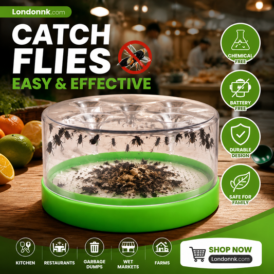 🏆Flash Sale⚡50K+ SOLD! Almost Gone-💥🔌✅ Reusable fly trap—no electricity, no poison! 🏠 Safe to use in the kitchen and around children and pets.