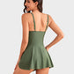 🩱2026 Summer Seaside Trend Swimwear👙Women's Tummy Control Slim Fit Plus Size One Piece Swimsuit