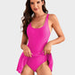 🩱2026 Summer Seaside Trend Swimwear👙Women's Tummy Control Slim Fit Plus Size One Piece Swimsuit
