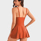 🩱2026 Summer Seaside Trend Swimwear👙Women's Tummy Control Slim Fit Plus Size One Piece Swimsuit