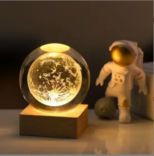 🔥🎲Your Christmas gift Get 49% Off Today🔥Luminous Planet Crystal Ball with Wooden Base