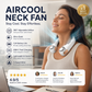 ⏰Last Day Special Price ￡12.99!!❄️Neck Air Conditioner Fan – Ultra‑quiet, 360° rotating, 3 speeds. Hands‑free cooling, long battery. Summer essential! 😎🌬️
